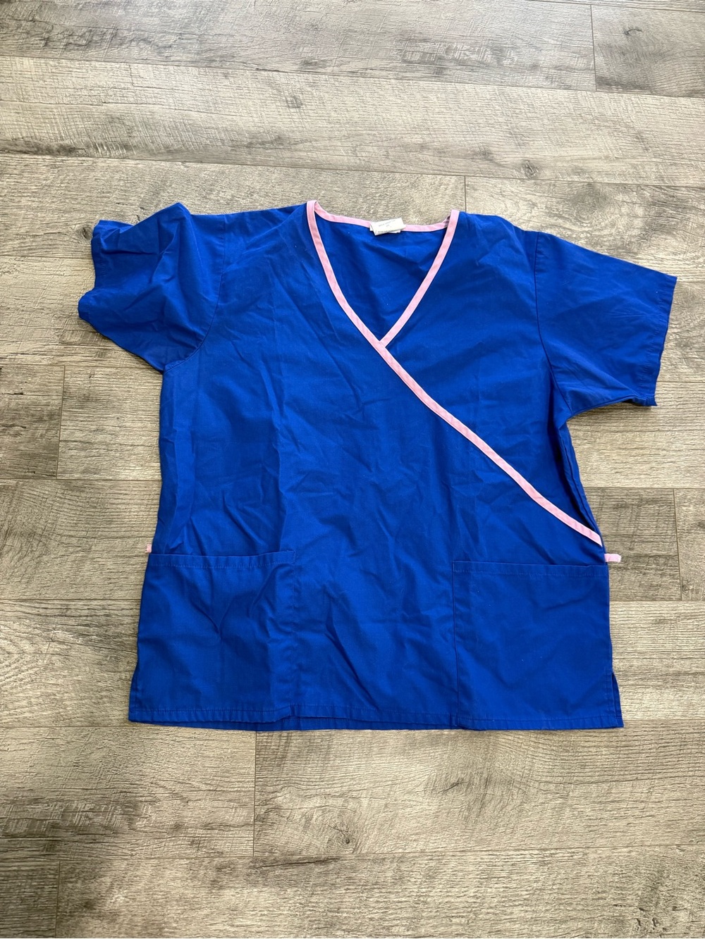 Allheart royal blue scrub top